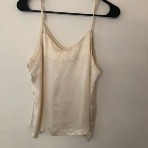 Vintage Cream Silk Camisole